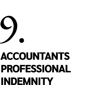 9. Accountants Professional Indemnity 