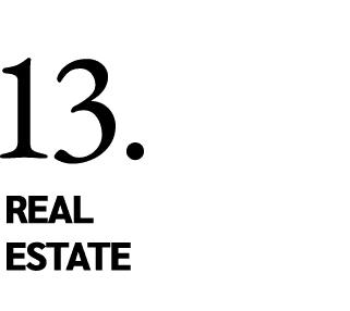 13. real estate 