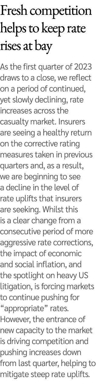 Fresh competition helps to keep rate rises at bay As the first quarter of 2023 draws to a close, we reflect on a peri...