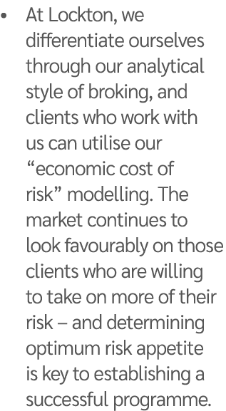 • At Lockton, we differentiate ourselves through our analytical style of broking, and clients who work with us can ut...