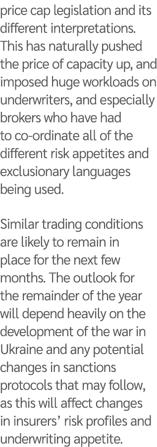 price cap legislation and its different interpretations. This has naturally pushed the price of capacity up, and impo...