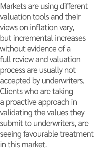 Markets are using different valuation tools and their views on inflation vary, but incremental increases without evid...