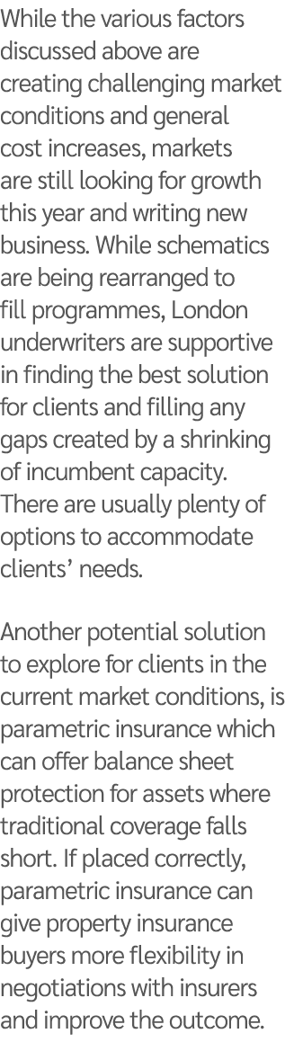 While the various factors discussed above are creating challenging market conditions and general cost increases, mark...
